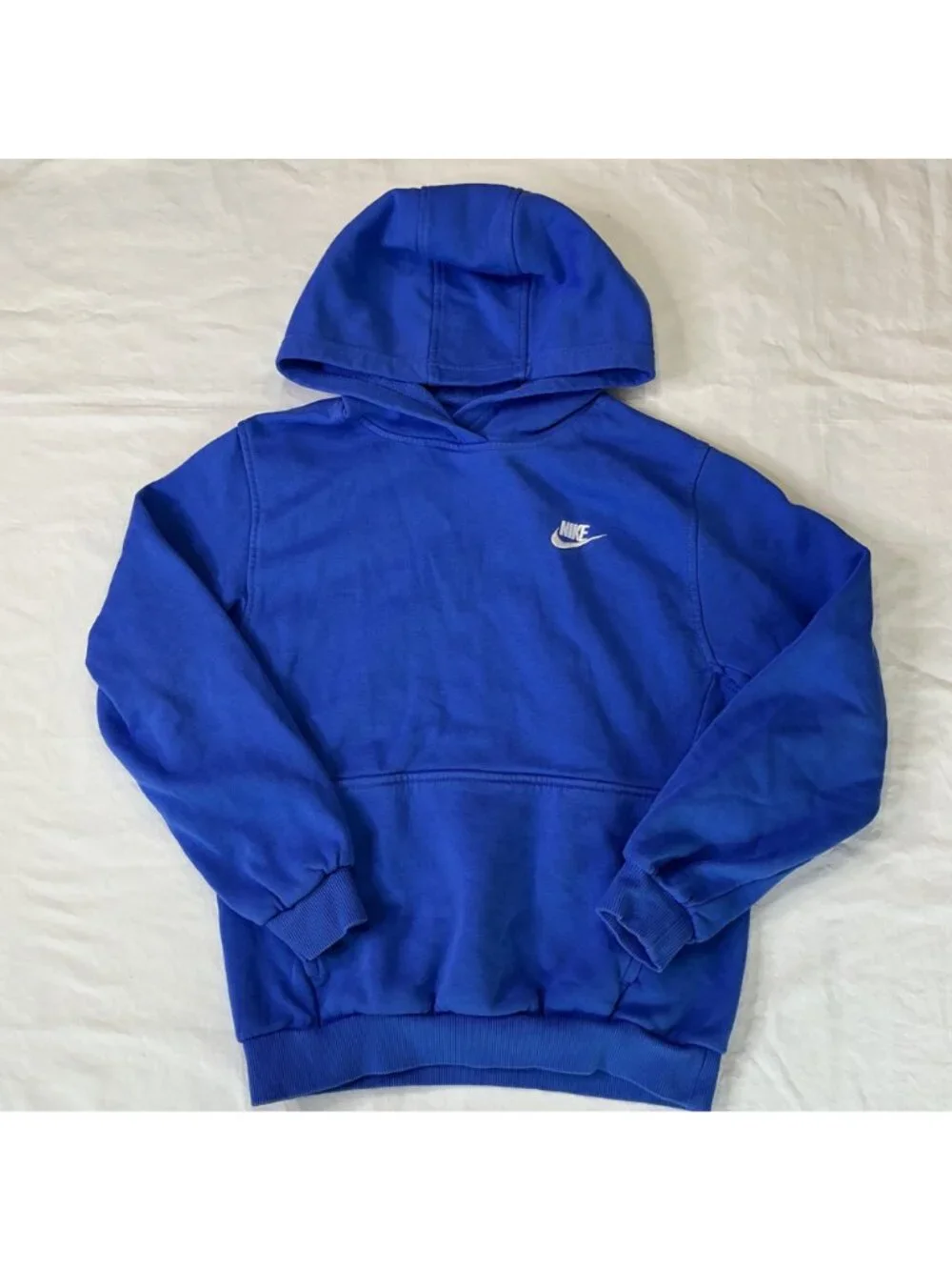 Nike Youth Sportswear Club Fleece Pullover Hoodie Size Large Comet Blue